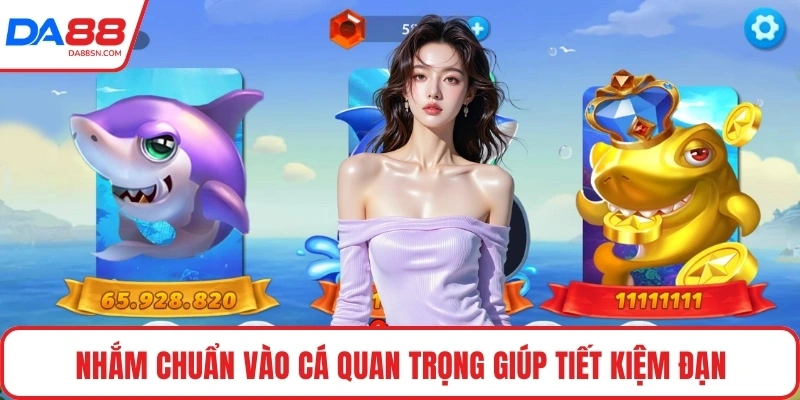 Nhắm chuẩn vào cá quan trọng giúp tiết kiệm đạn